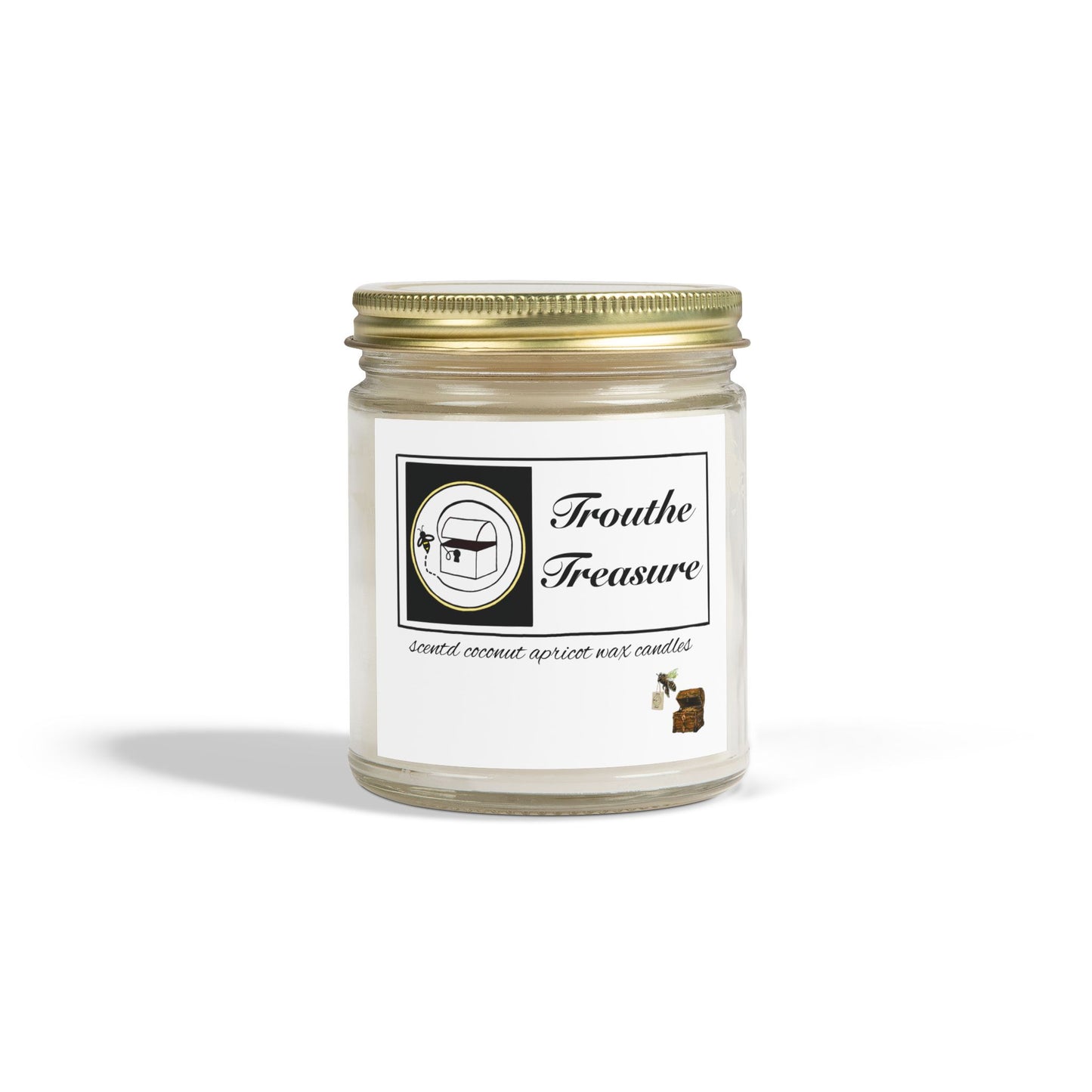 Scented Candles, Coconut Apricot Wax (4oz, 9oz)