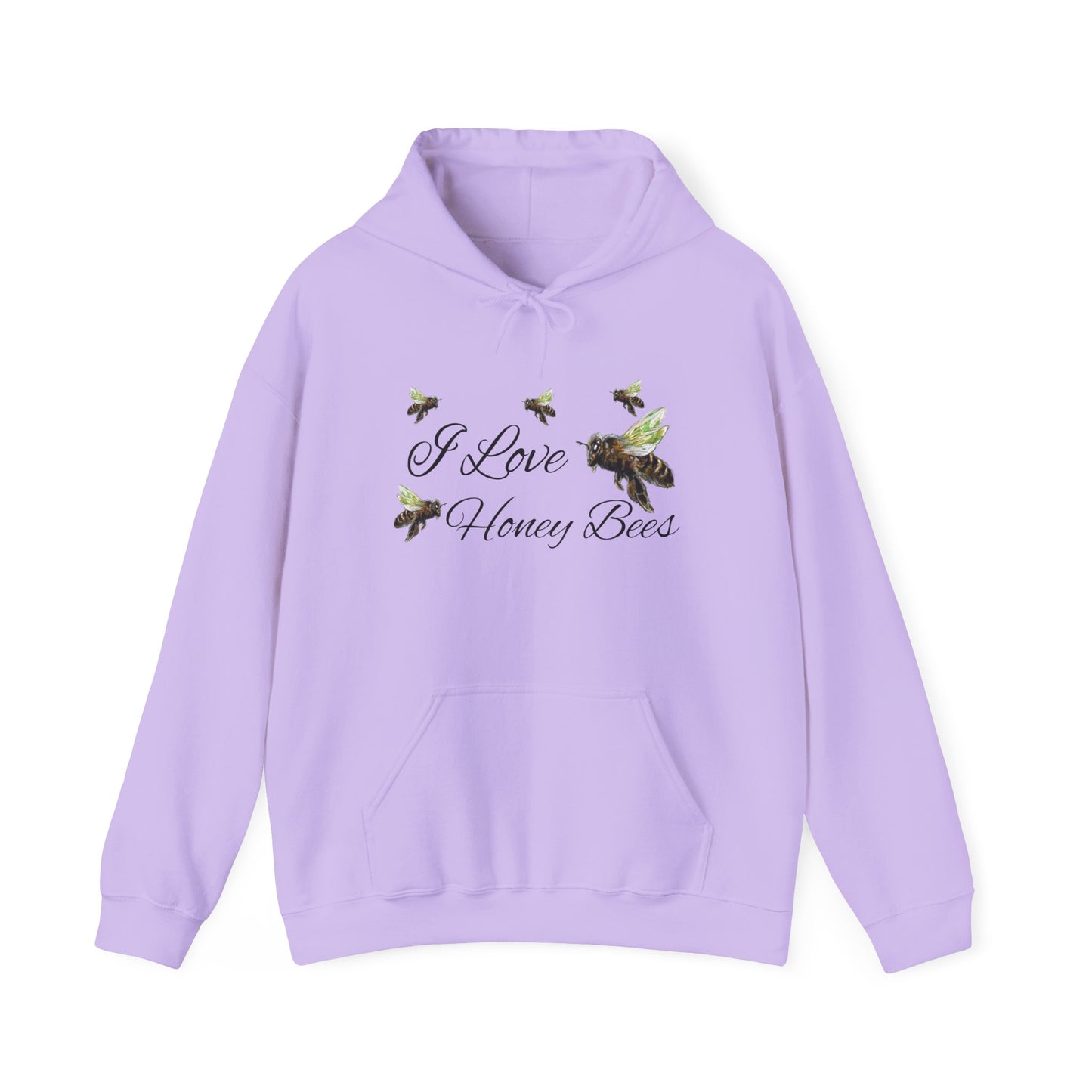 I Love Honey Bees - Unisex Heavy Blend™ Hooded Sweatshirt