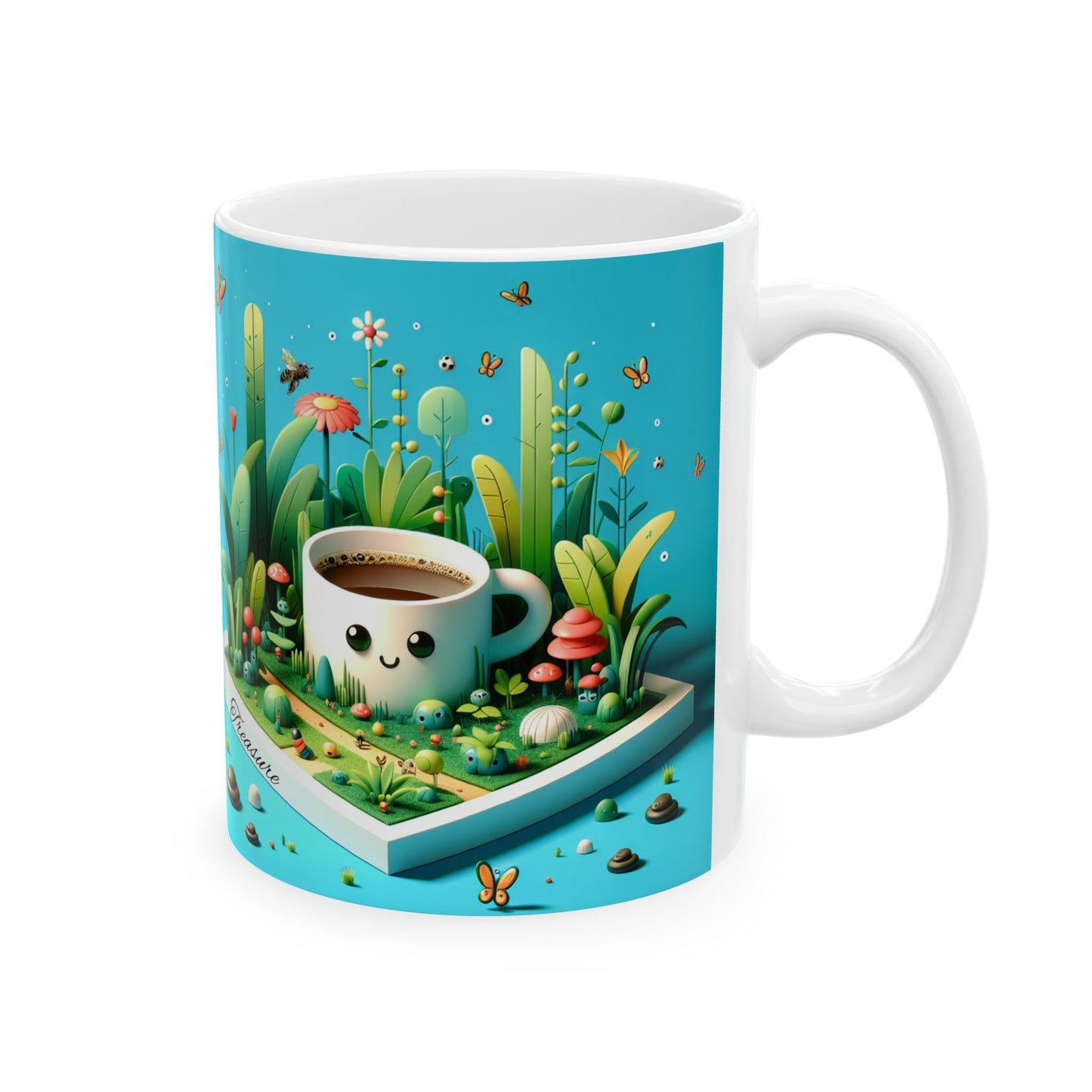 Coffee garden Ceramic Mug, (11oz, 15oz)