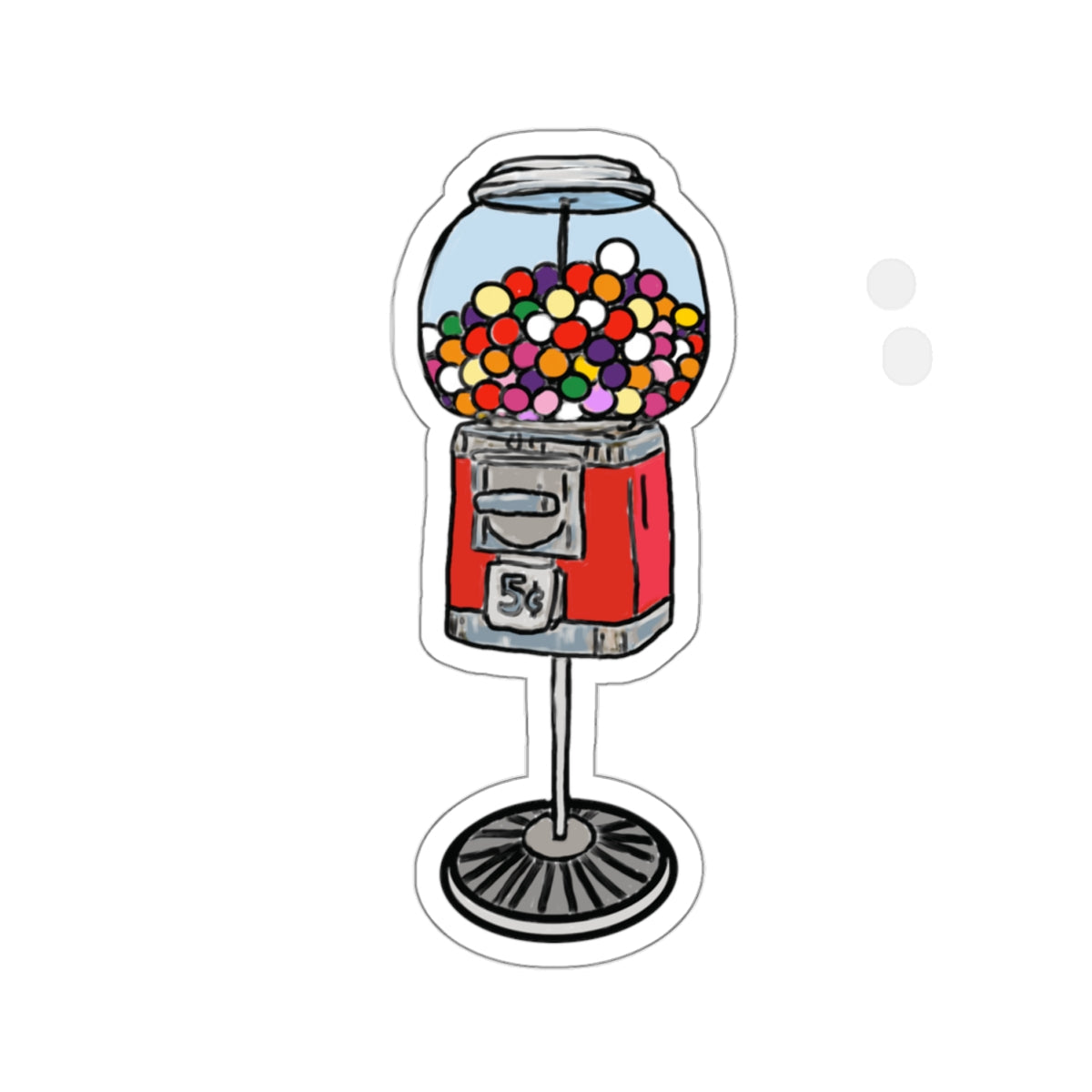 Gumball machine - Kiss-Cut Stickers