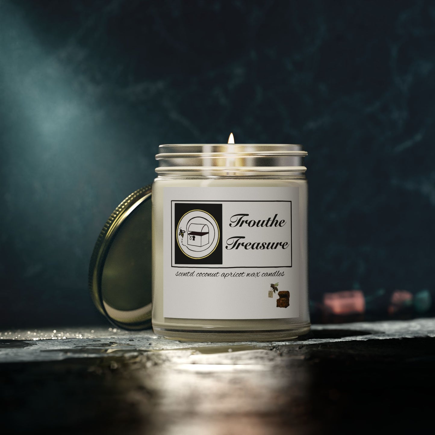 Scented Candles, Coconut Apricot Wax (4oz, 9oz)