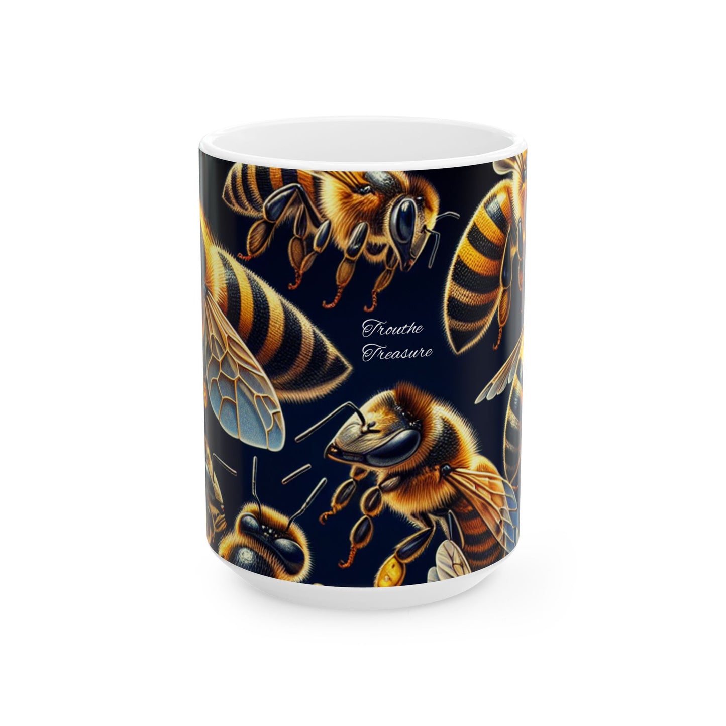 Bee-Themed Ceramic Mug | 11oz & 15oz | Perfect Gift for Nature Lovers