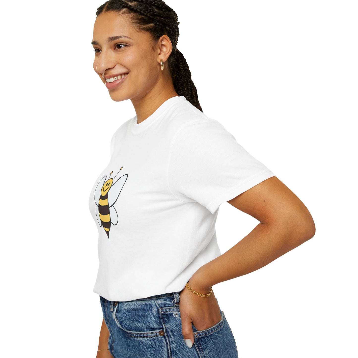 Cute Bee Unisex Garment-Dyed T-shirt