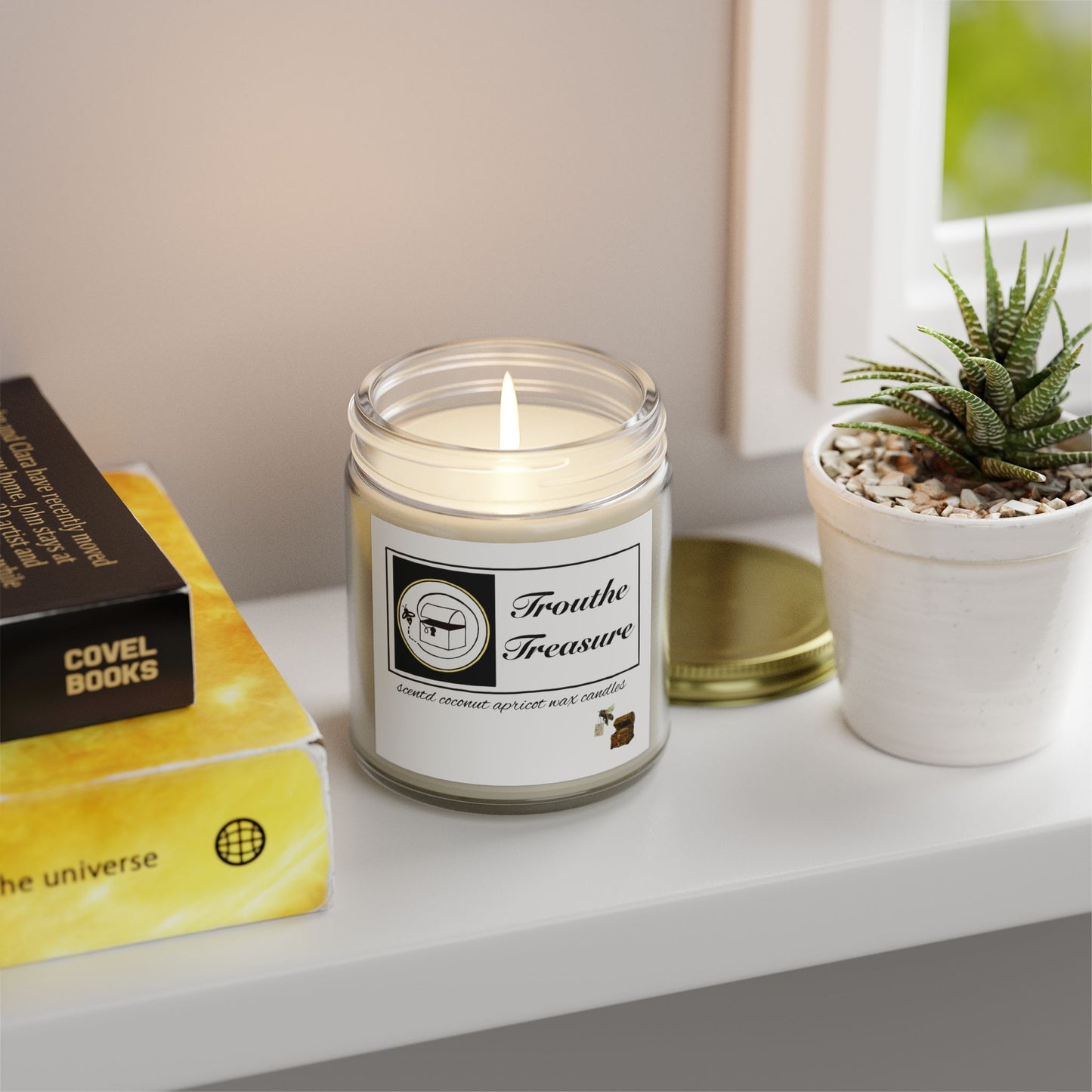 Scented Candles, Coconut Apricot Wax (4oz, 9oz)