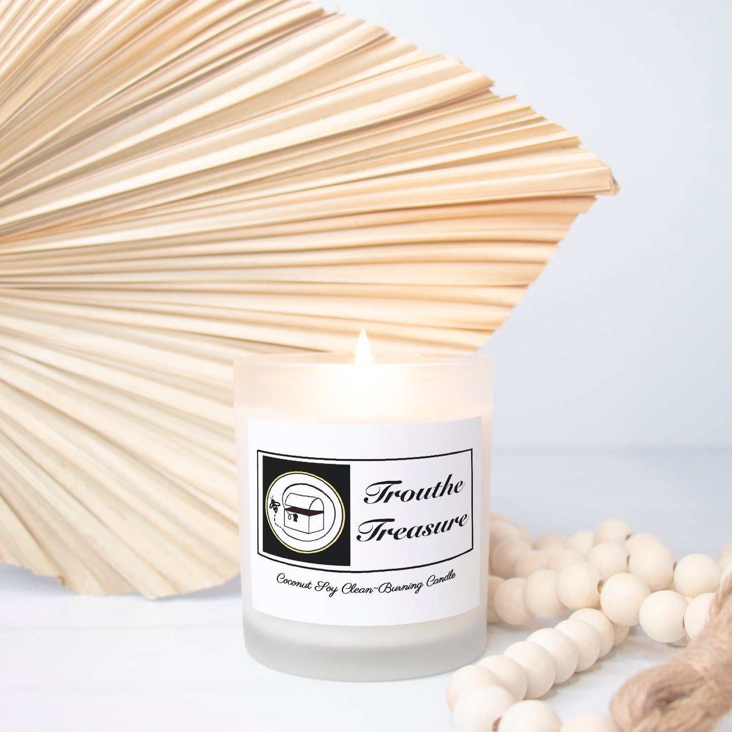 Candle Frosted Glass (Hand Poured 11 oz)