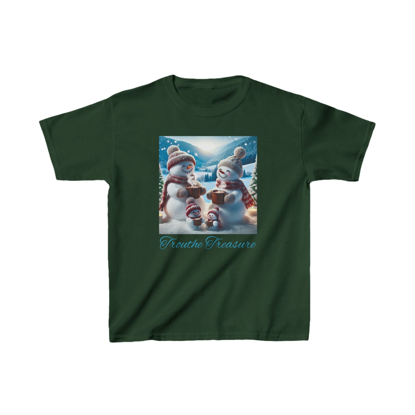 TT Snowman Family -  Kids Heavy Cotton™ Tee