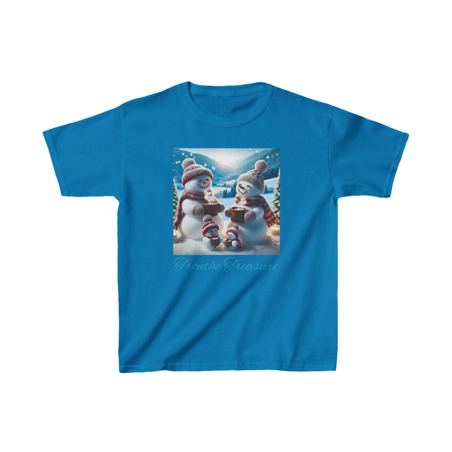 TT Snowman Family -  Kids Heavy Cotton™ Tee