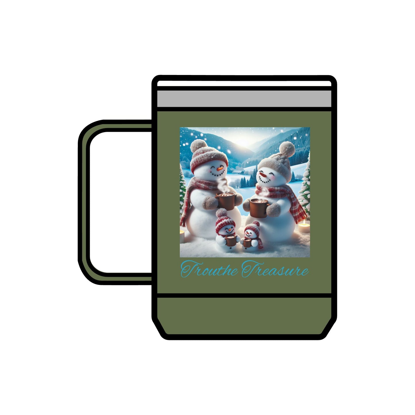 TT Snowman Family - Coffee Mug Tumbler, 15oz