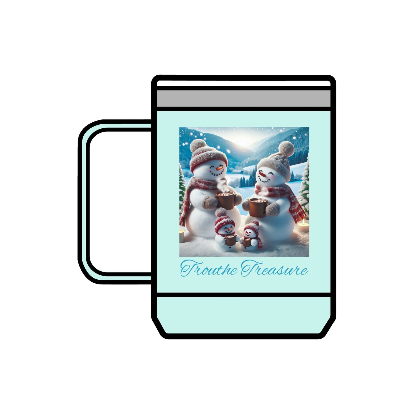 TT Snowman Family - Coffee Mug Tumbler, 15oz