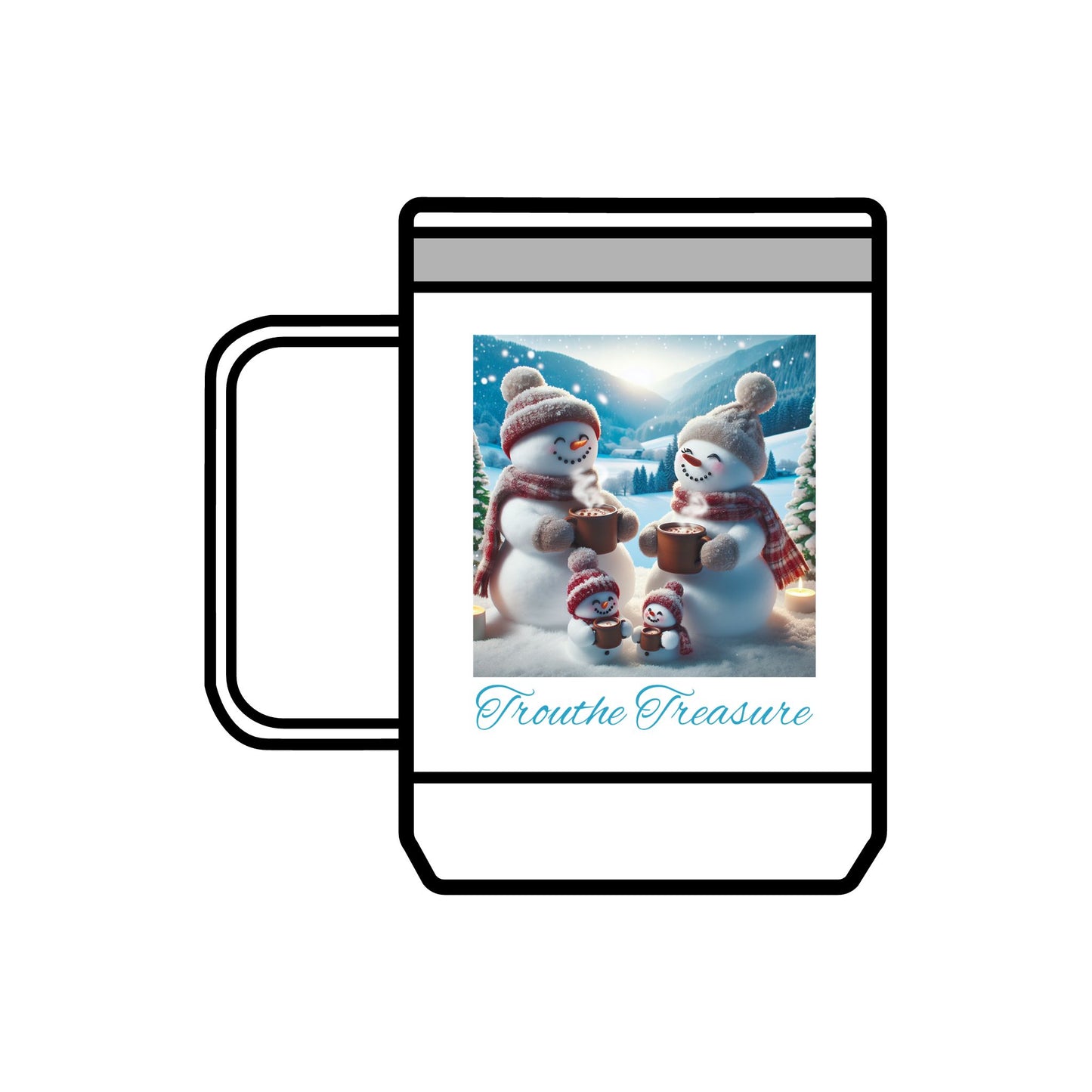 TT Snowman Family - Coffee Mug Tumbler, 15oz
