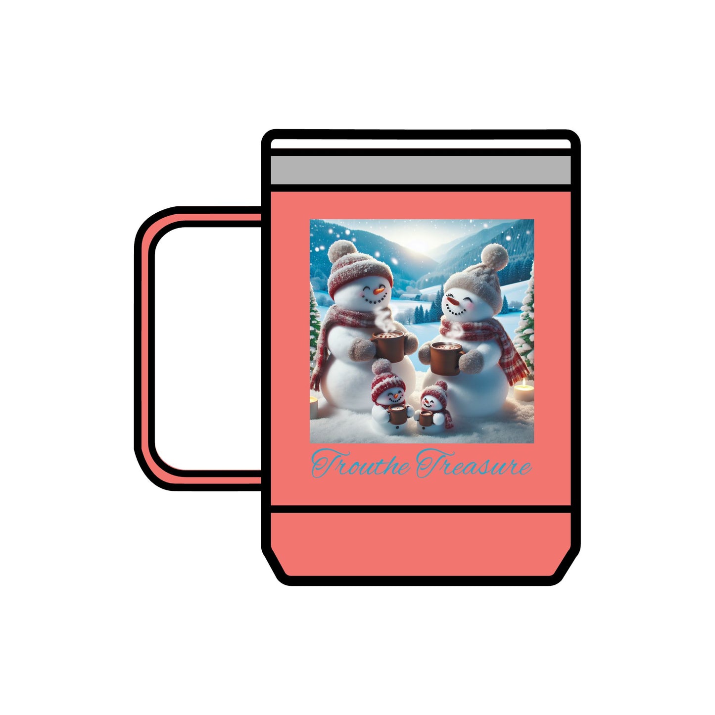 TT Snowman Family - Coffee Mug Tumbler, 15oz