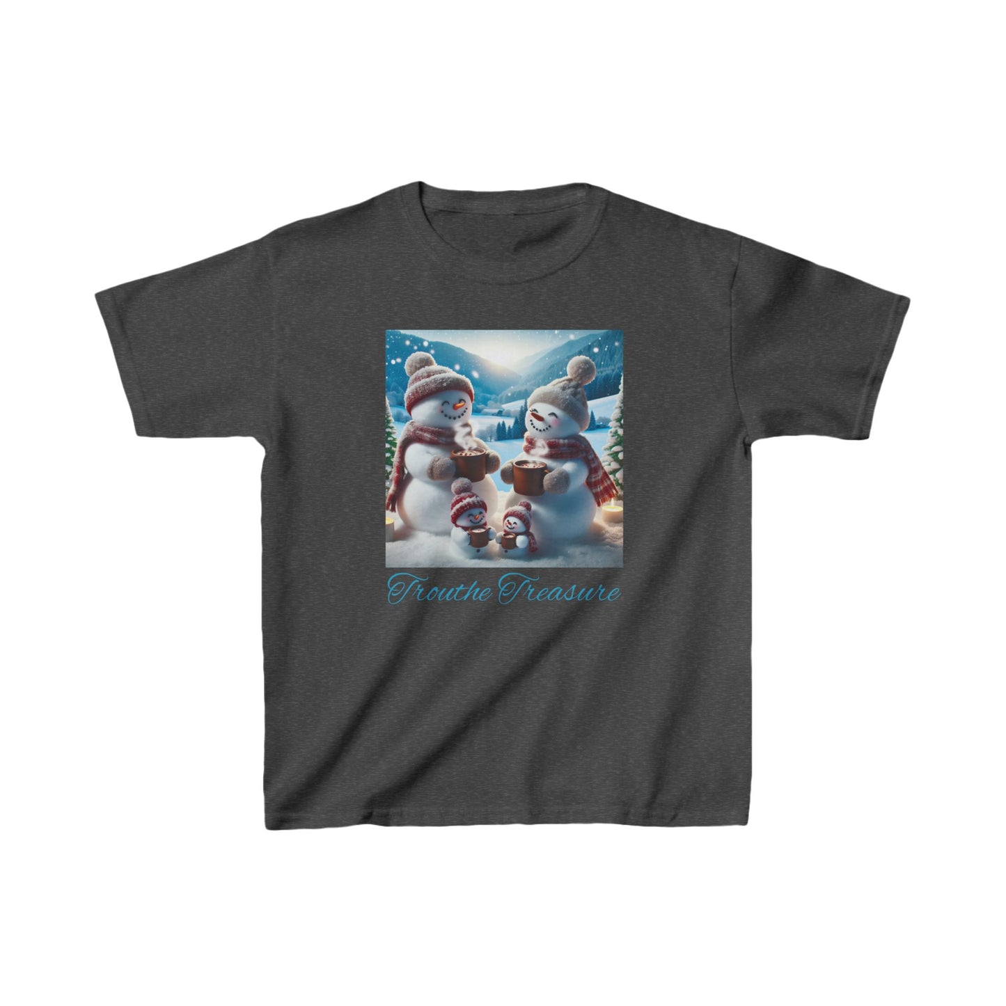 TT Snowman Family -  Kids Heavy Cotton™ Tee