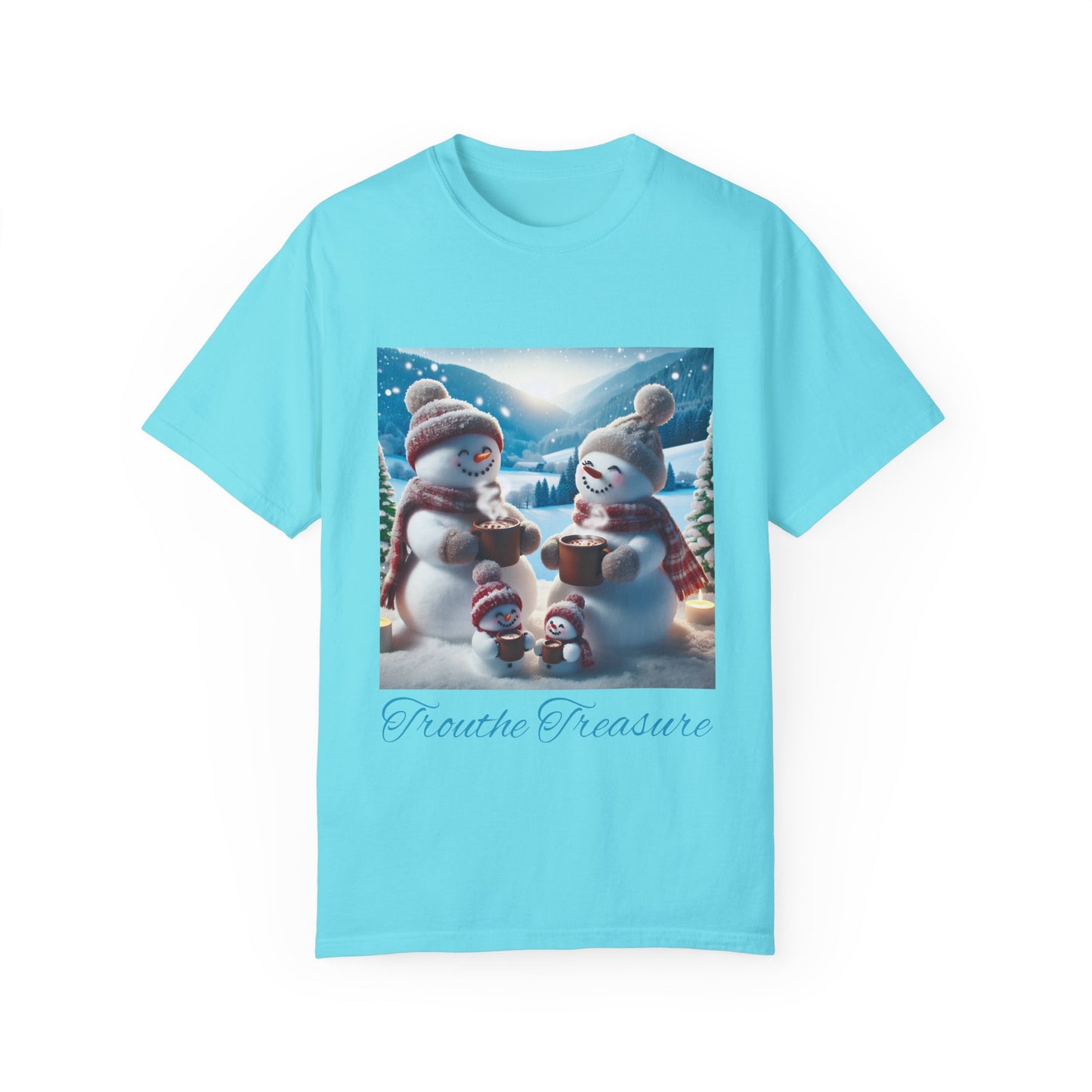 TT Snowman Family - Unisex Garment-Dyed T-shirt