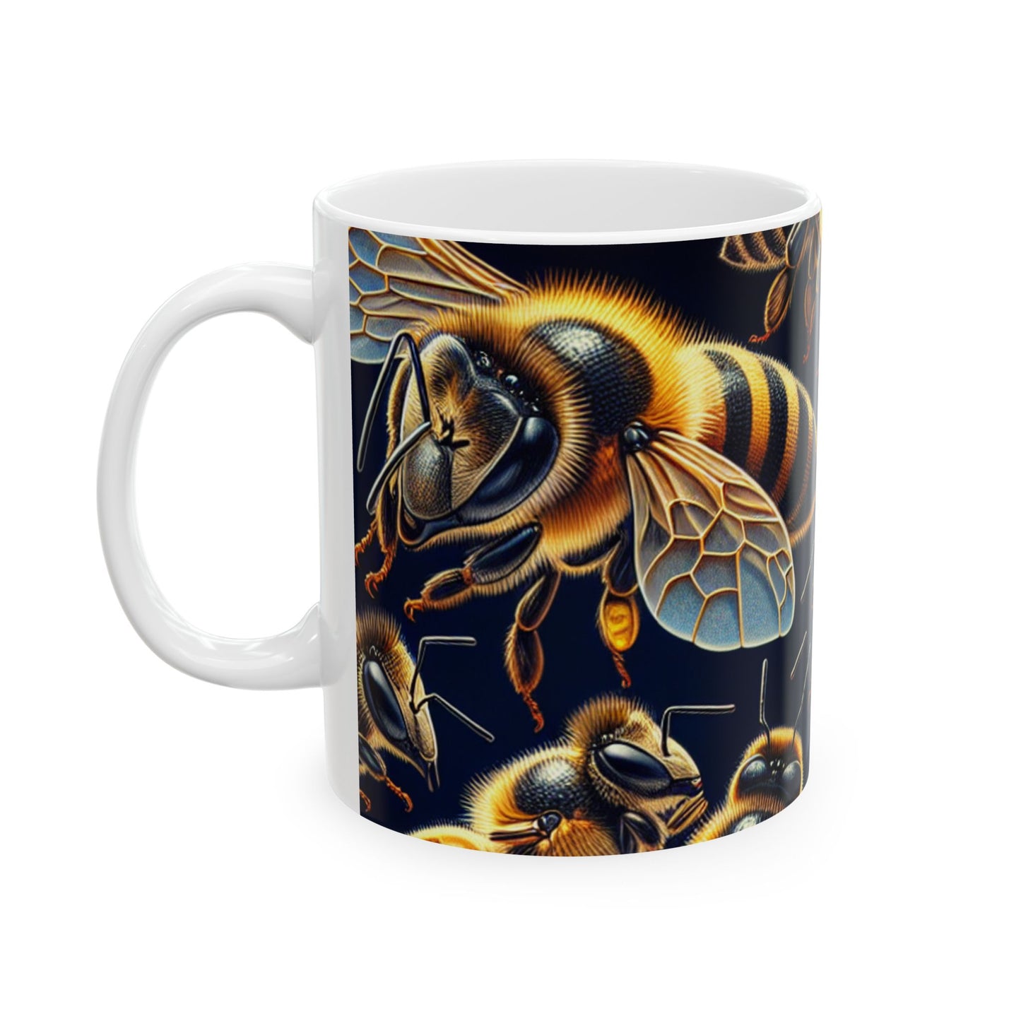Bee-Themed Ceramic Mug | 11oz & 15oz | Perfect Gift for Nature Lovers
