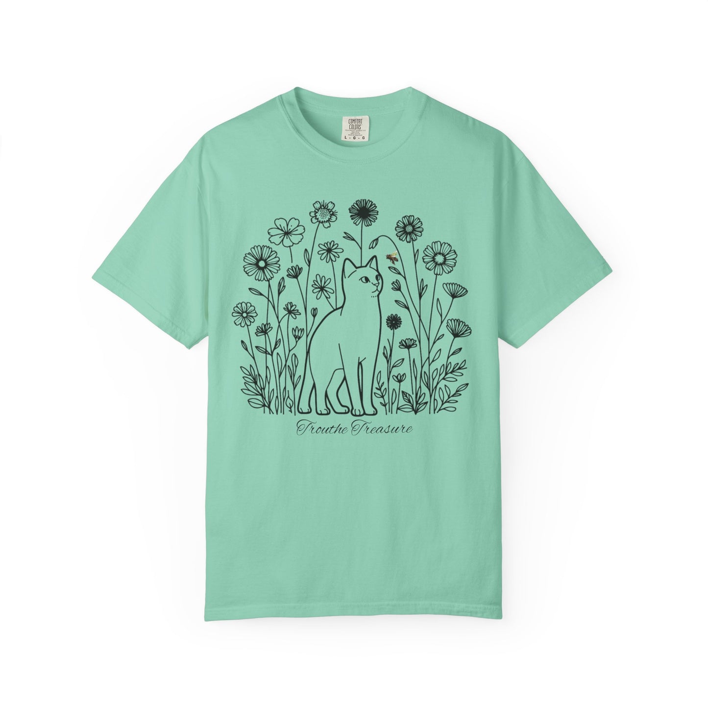 Botanical Cat Unisex T-Shirt - Creative Treasure Design