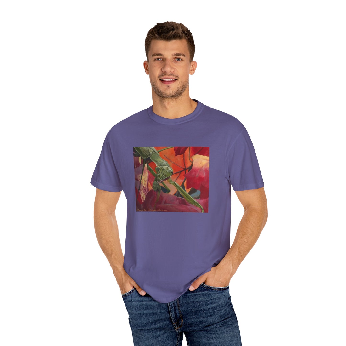 Praying mantis - Unisex Garment-Dyed T-shirt
