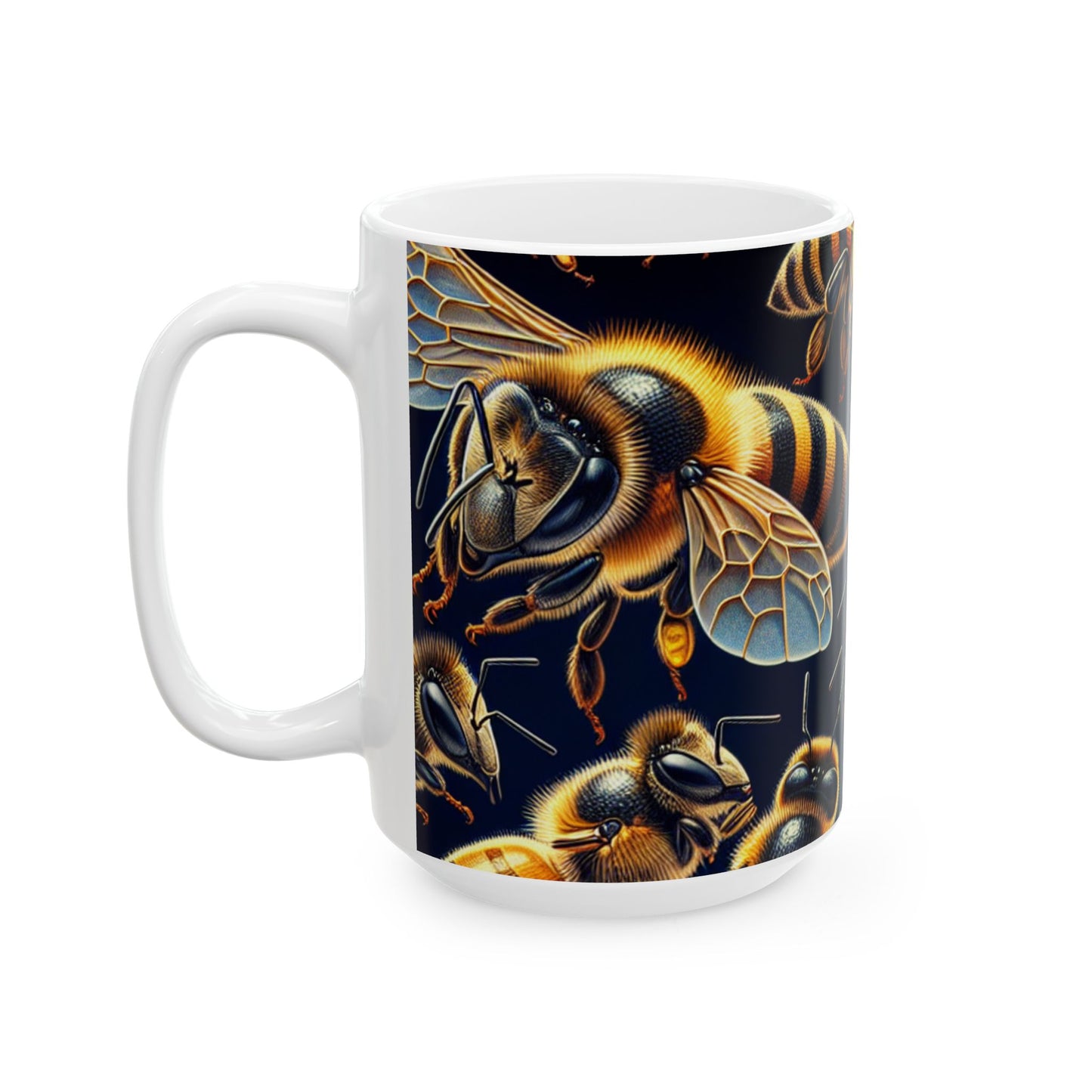Bee-Themed Ceramic Mug | 11oz & 15oz | Perfect Gift for Nature Lovers