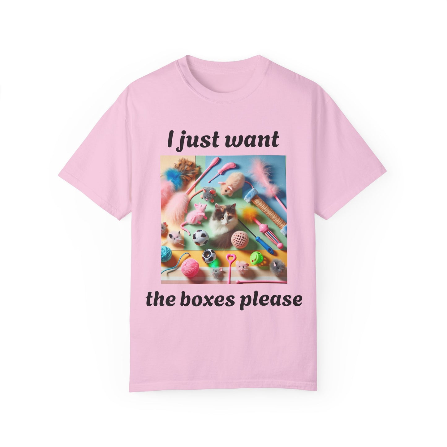 Cat toy box - Unisex Garment-Dyed T-shirt