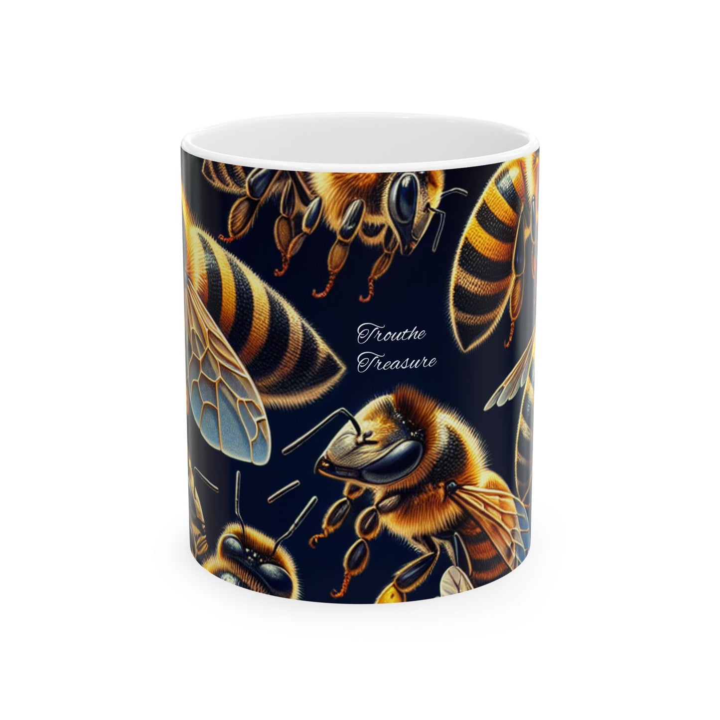 Bee-Themed Ceramic Mug | 11oz & 15oz | Perfect Gift for Nature Lovers