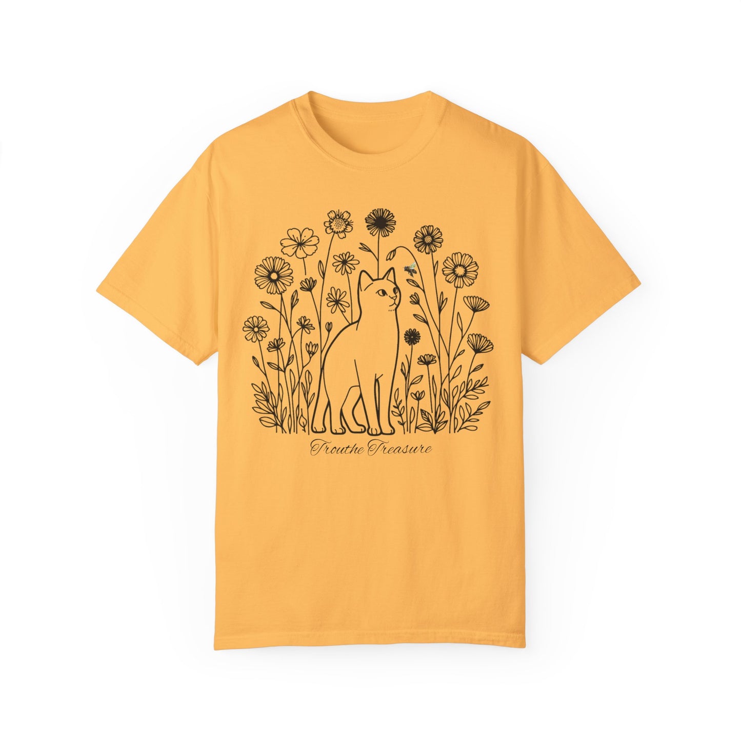 Botanical Cat Unisex T-Shirt - Creative Treasure Design