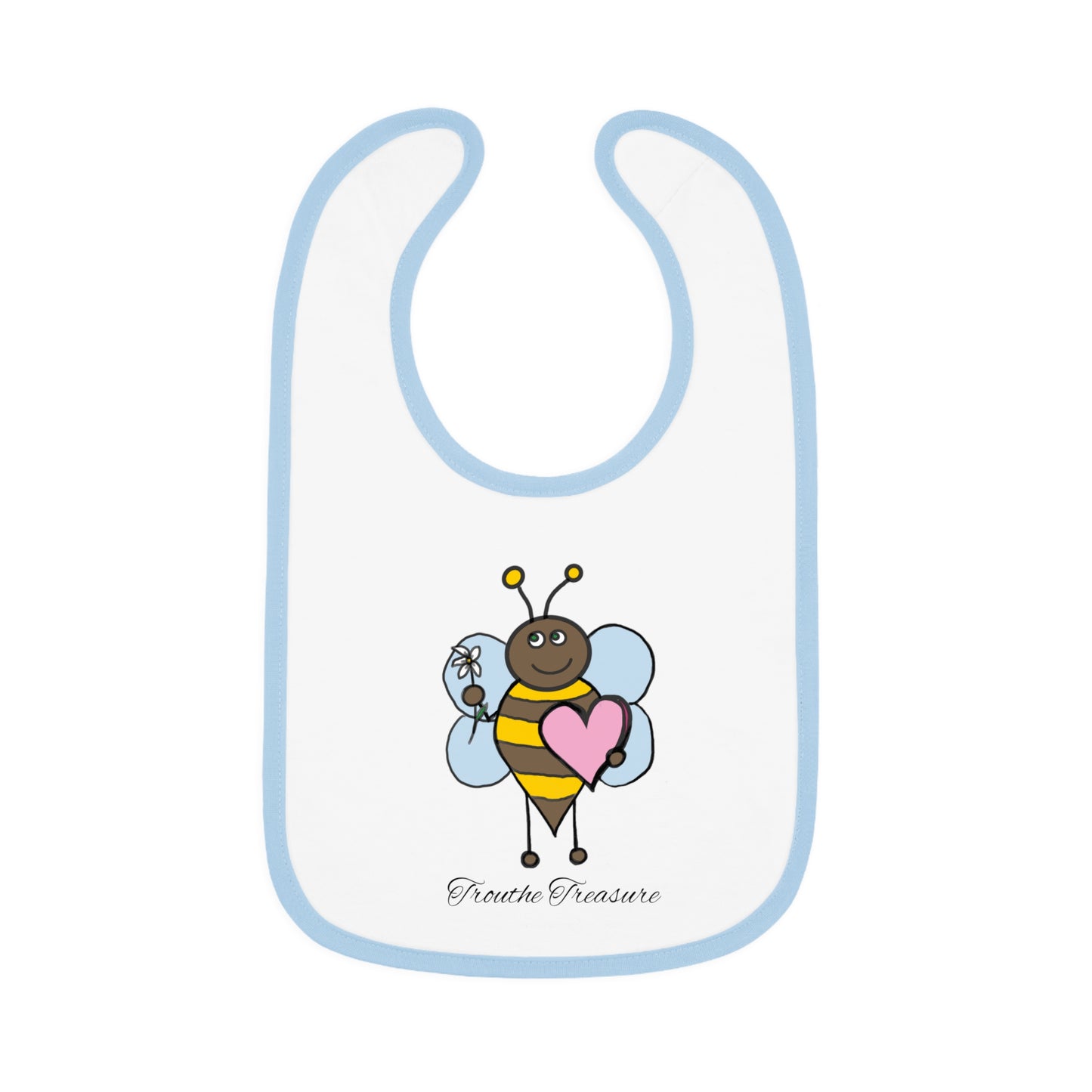 Bee my honey - Baby Contrast Trim Jersey Bib