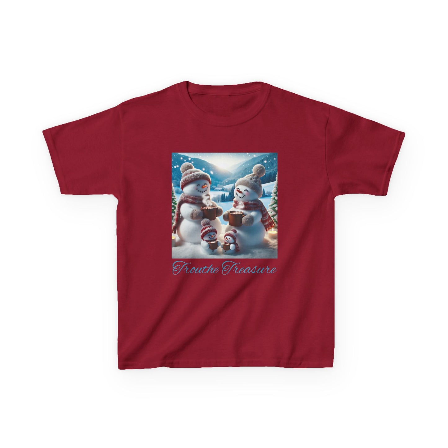 TT Snowman Family -  Kids Heavy Cotton™ Tee