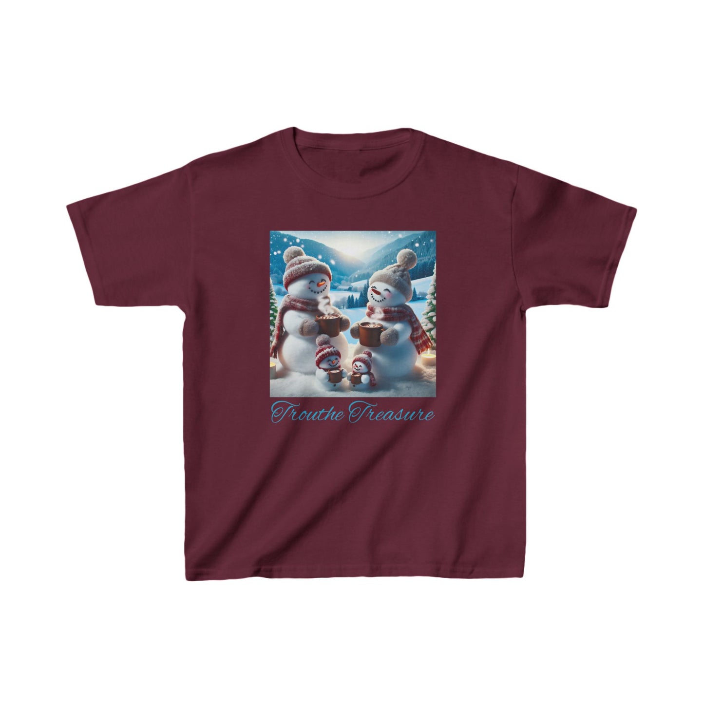 TT Snowman Family -  Kids Heavy Cotton™ Tee