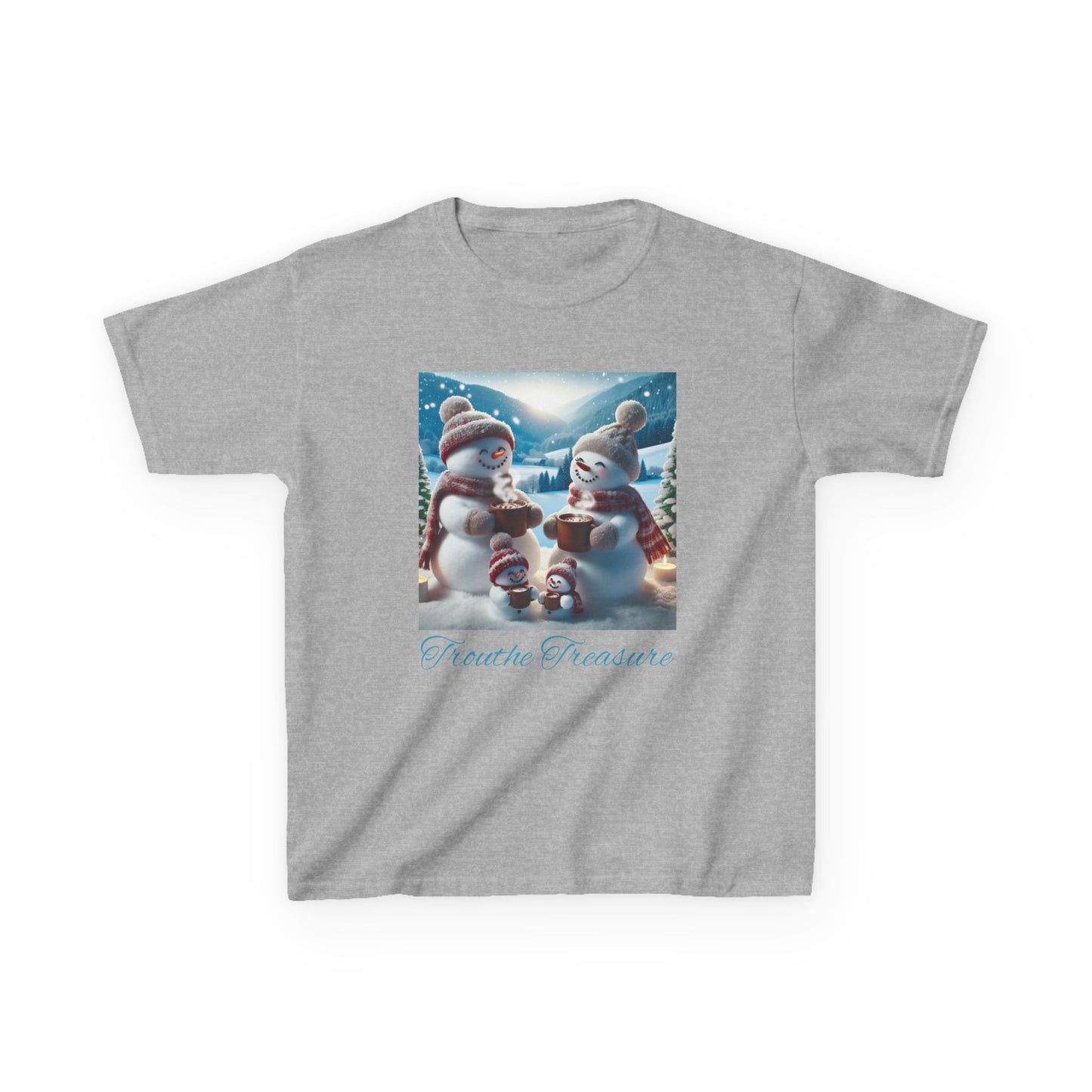 TT Snowman Family -  Kids Heavy Cotton™ Tee