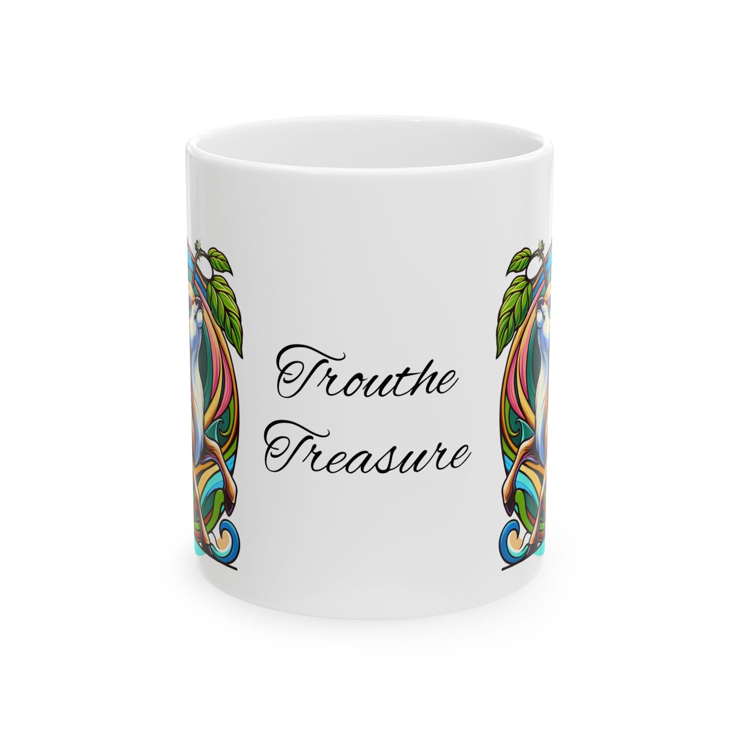 TT Deco Deer - Ceramic Mug, (11oz, 15oz)