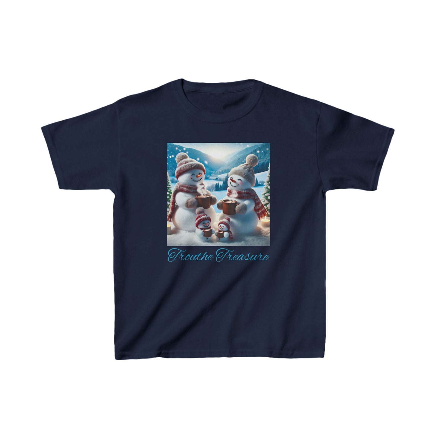 TT Snowman Family -  Kids Heavy Cotton™ Tee