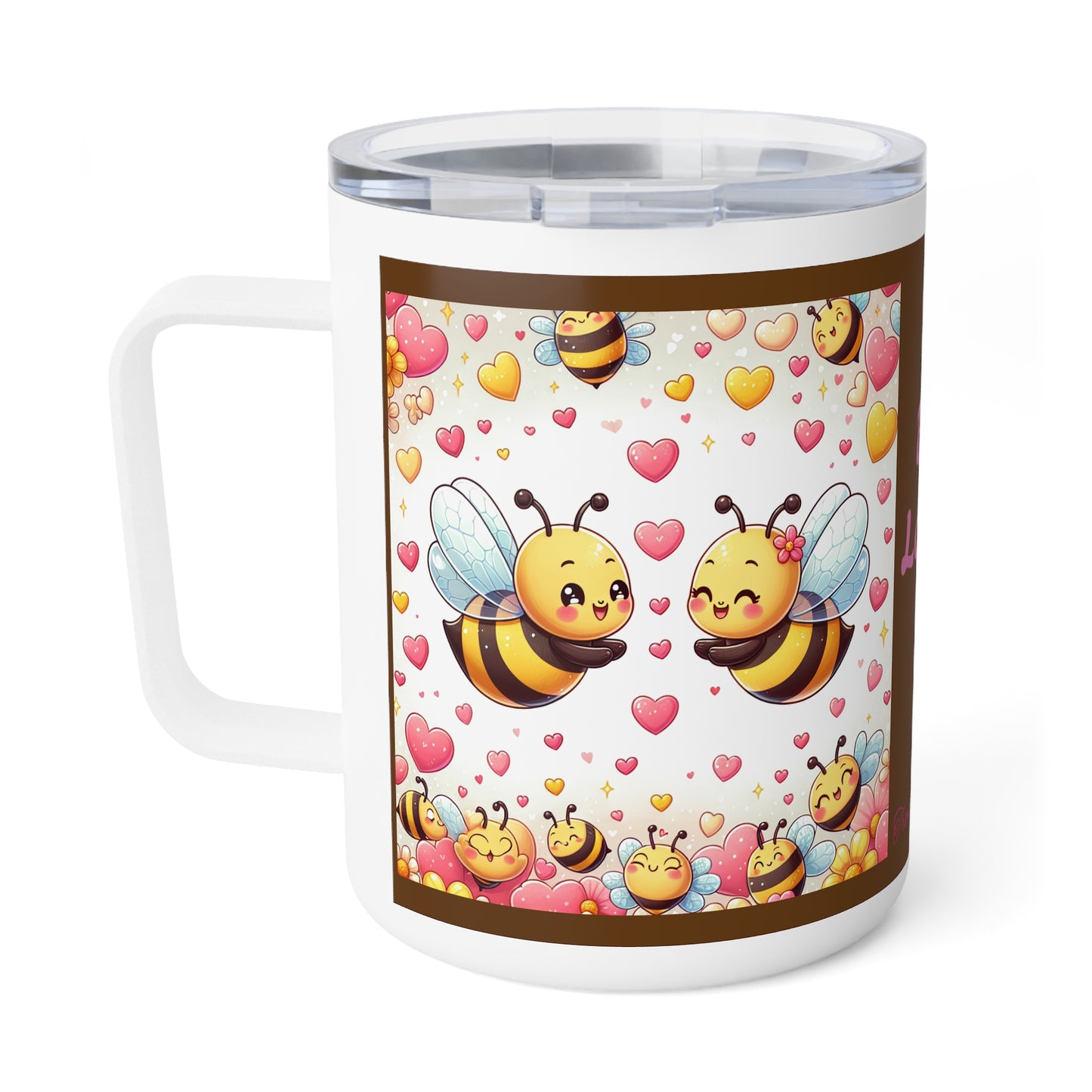 Bee Loved - Insulated Coffee Mug, 10oz