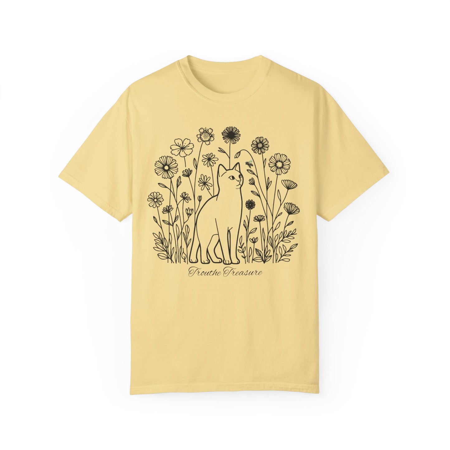 Botanical Cat Unisex T-Shirt - Creative Treasure Design