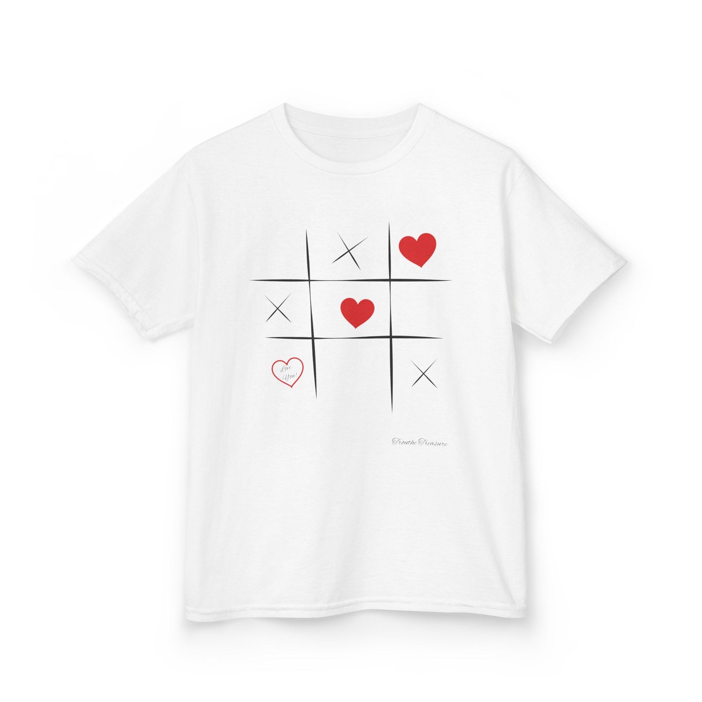 Kids Tic Tac Toe Love T-Shirt | Fun & Playful Heavy Cotton Tee