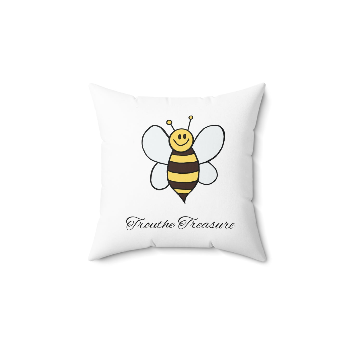 Bee - Spun Polyester Square Pillow