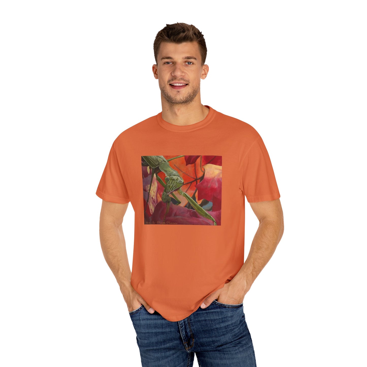 Praying mantis - Unisex Garment-Dyed T-shirt