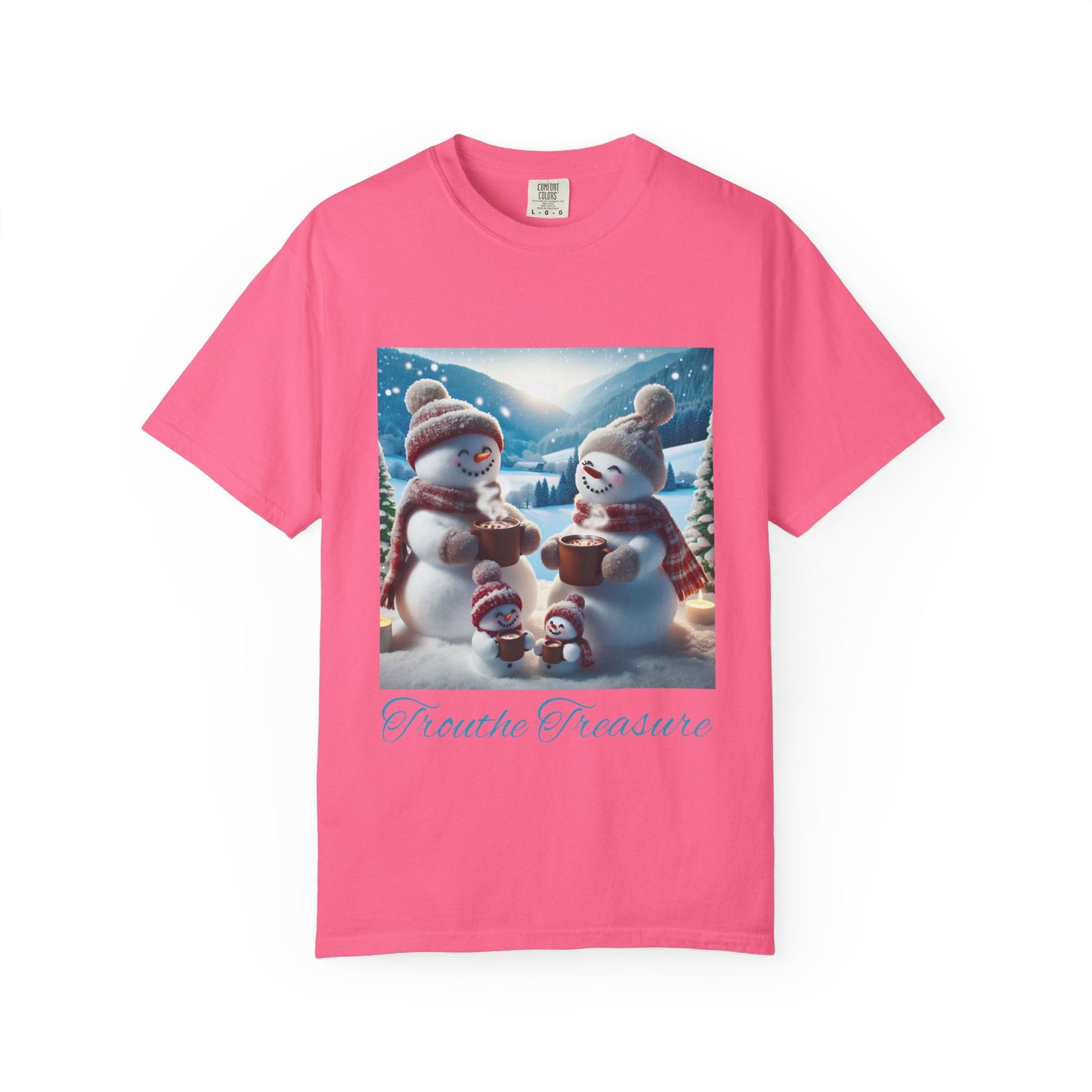 TT Snowman Family - Unisex Garment-Dyed T-shirt