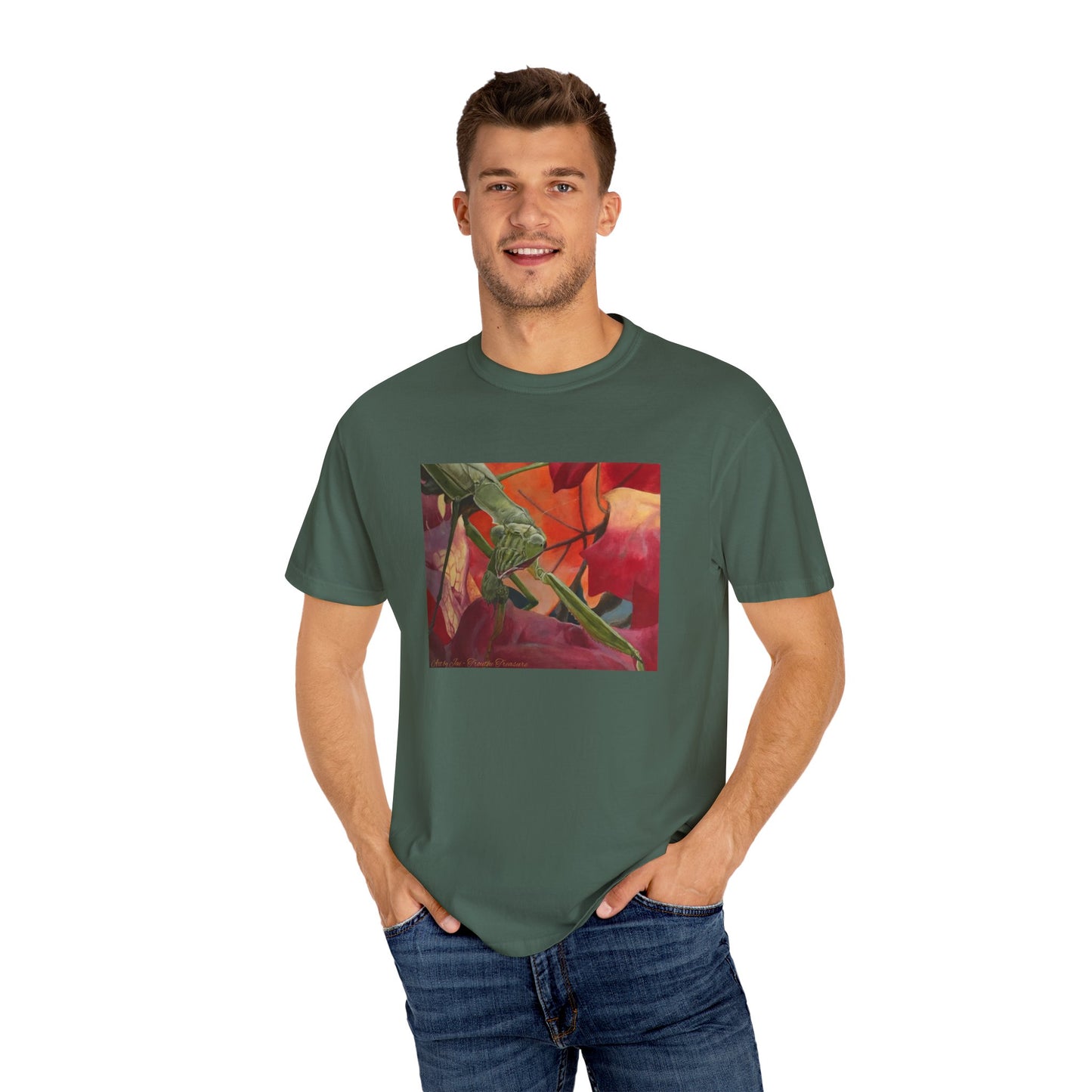 Praying mantis - Unisex Garment-Dyed T-shirt