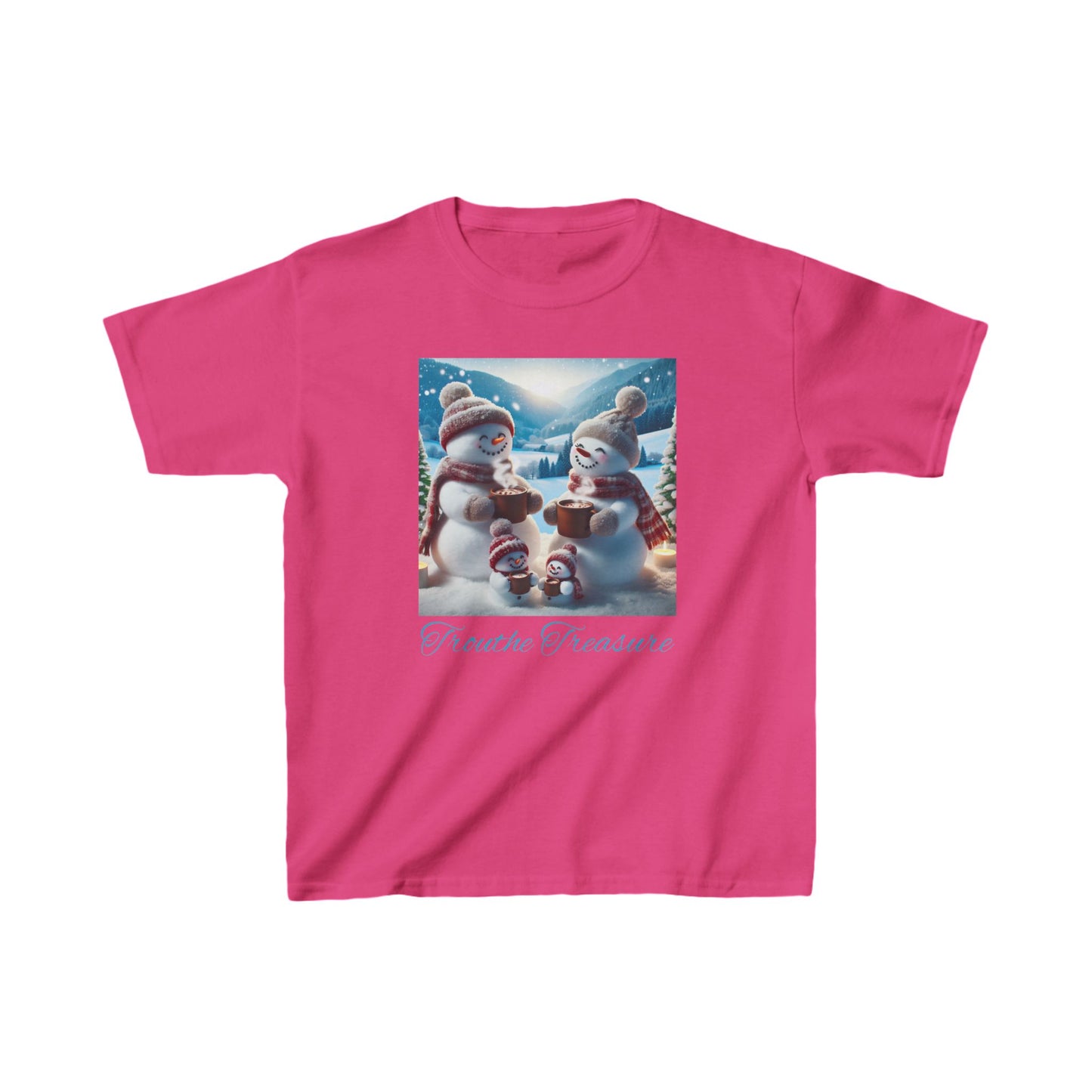 TT Snowman Family -  Kids Heavy Cotton™ Tee