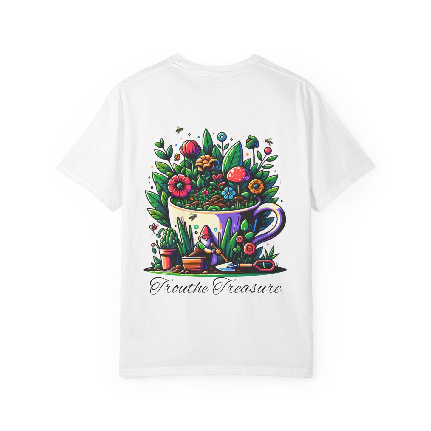 Unisex Garment-Dyed T-Shirt - 'Trouthe Treasure' Plant-Themed Design