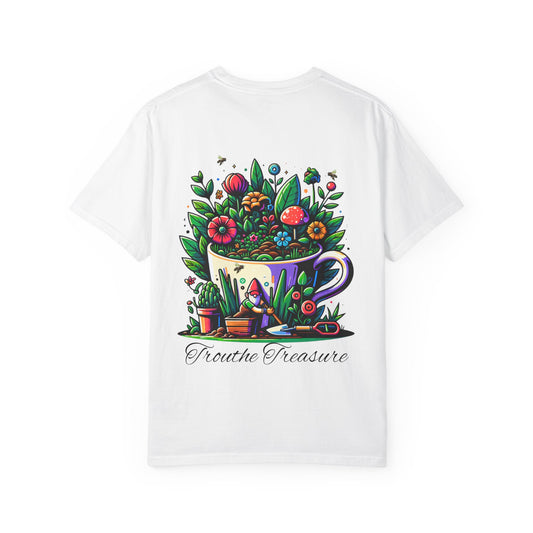 Unisex Garment-Dyed T-Shirt - 'Trouthe Treasure' Plant-Themed Design