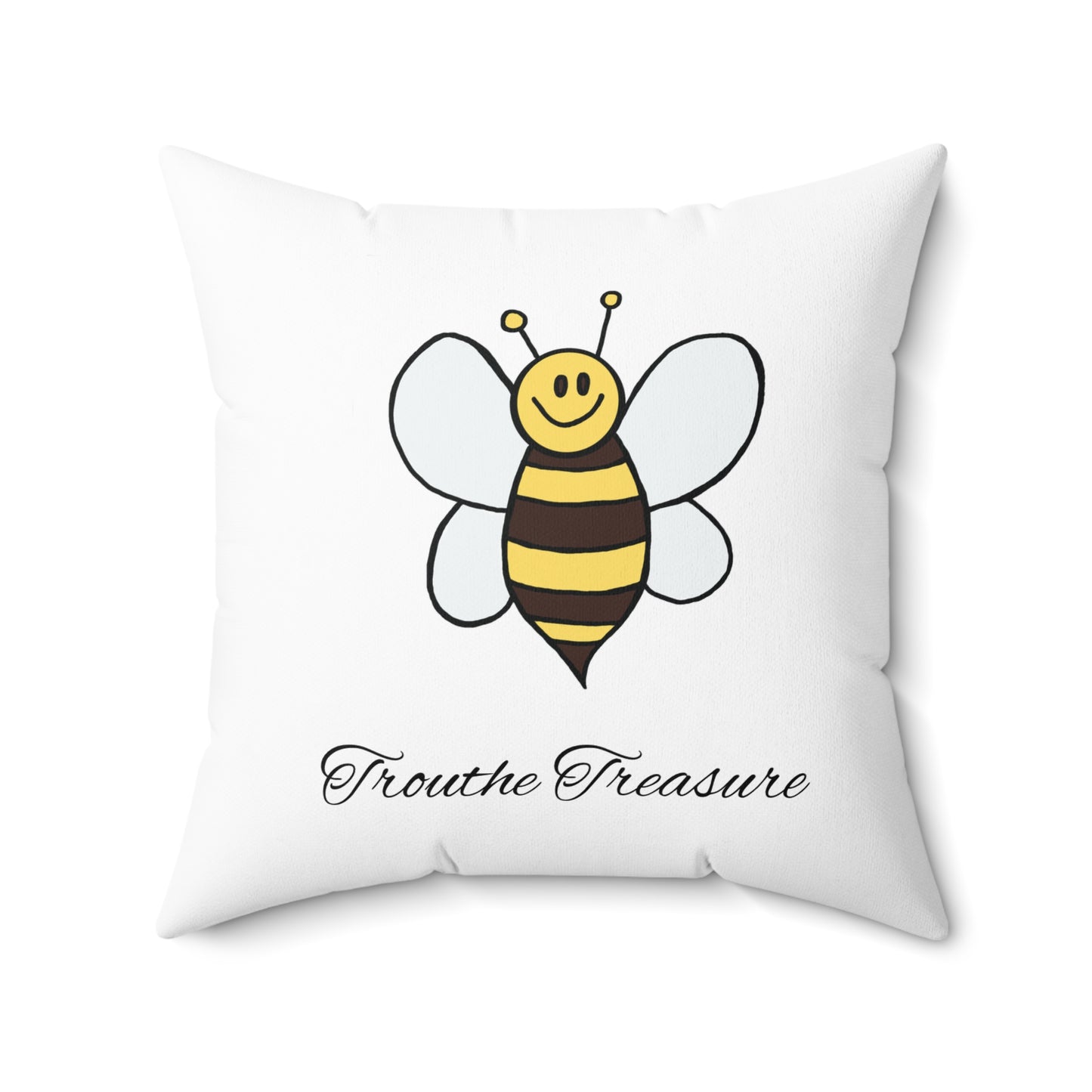 Bee - Spun Polyester Square Pillow
