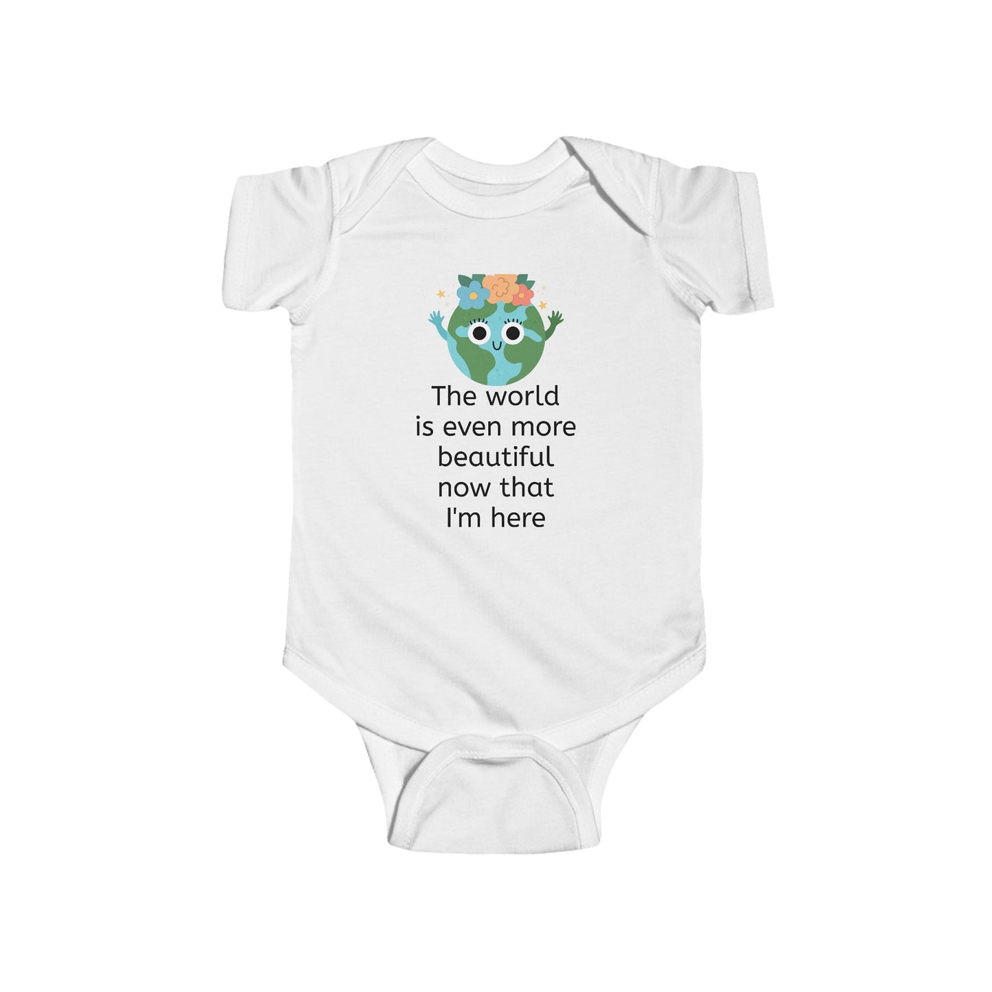 Beautiful world - Infant Fine Jersey Bodysuit