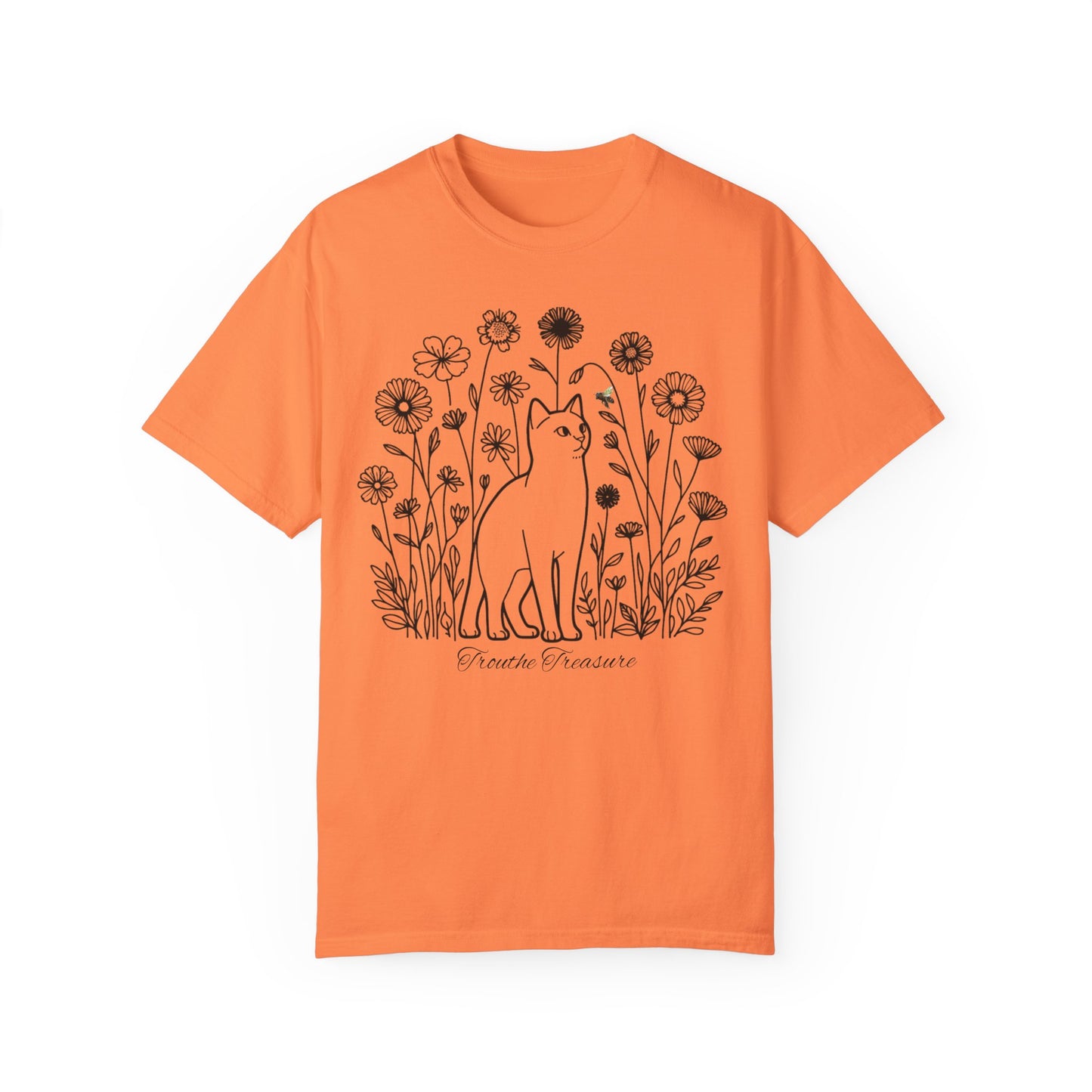 Botanical Cat Unisex T-Shirt - Creative Treasure Design