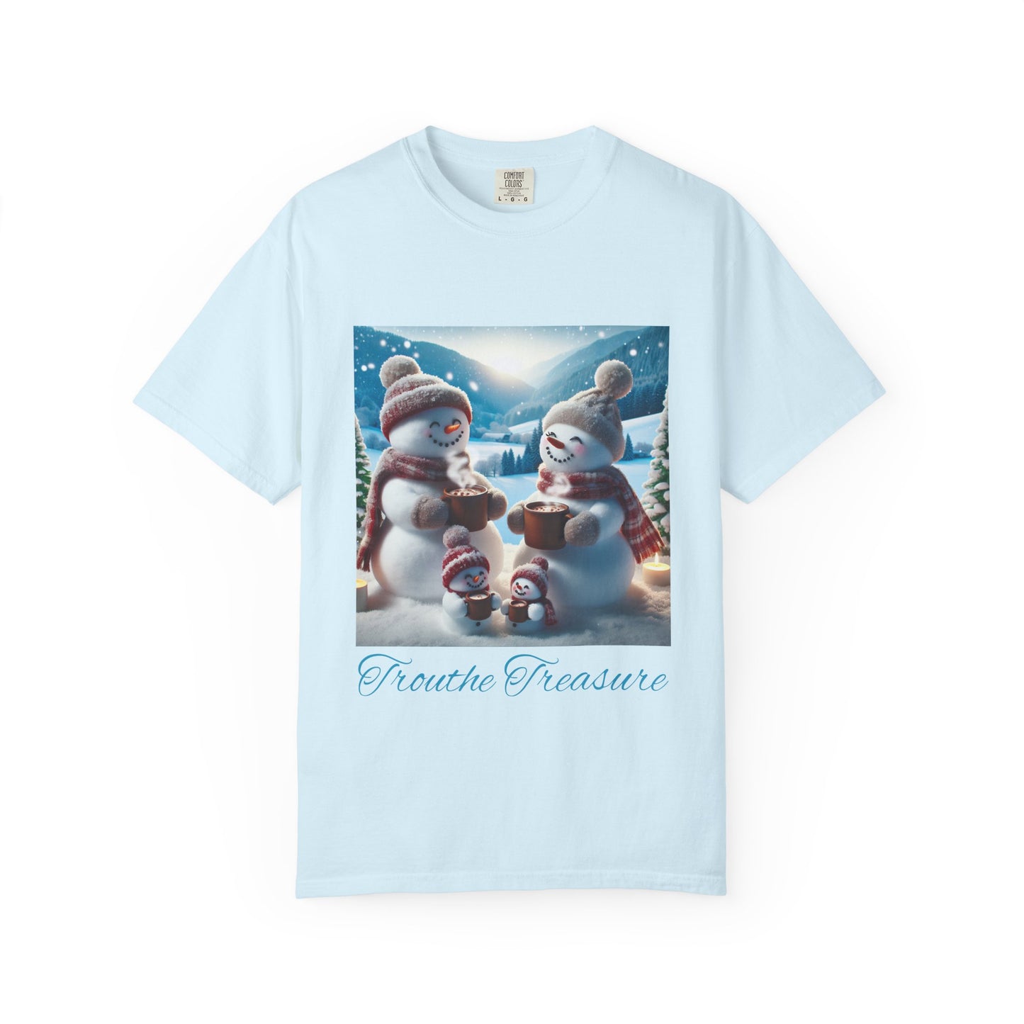 TT Snowman Family - Unisex Garment-Dyed T-shirt