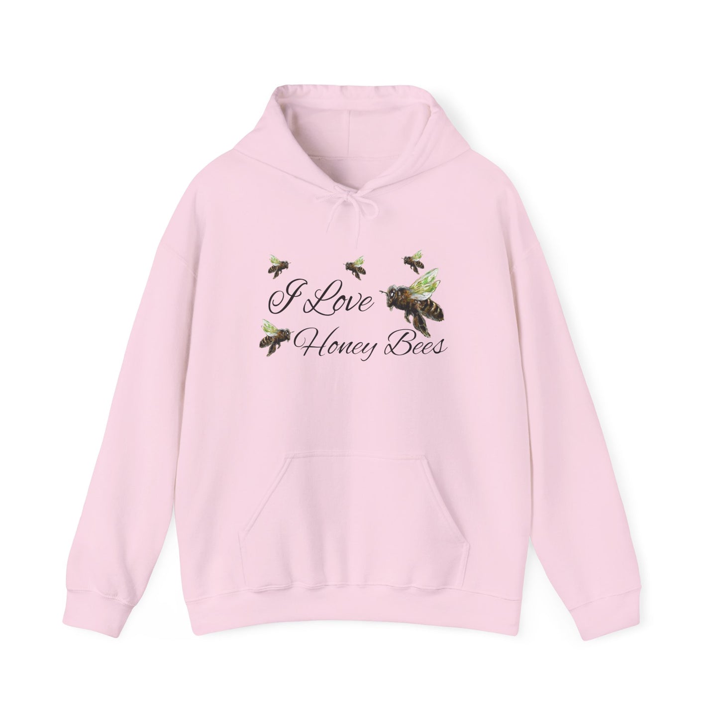 I Love Honey Bees - Unisex Heavy Blend™ Hooded Sweatshirt