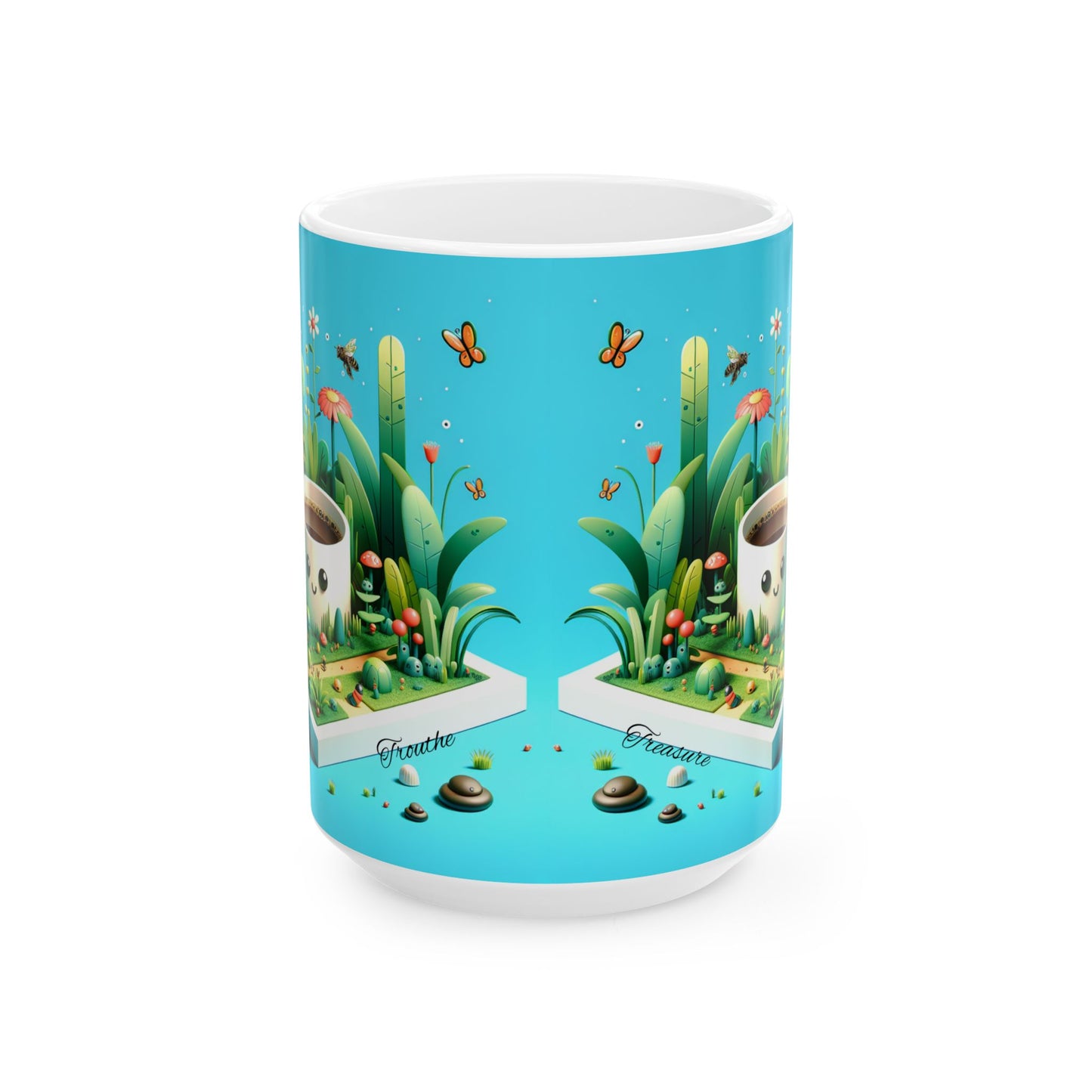 Coffee garden Ceramic Mug, (11oz, 15oz)