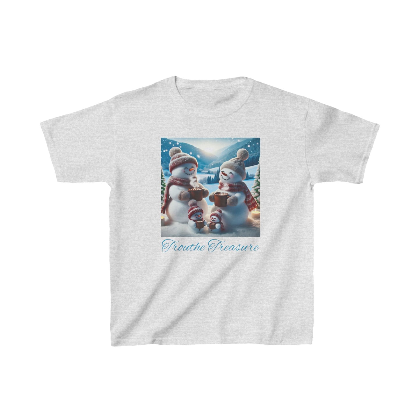 TT Snowman Family -  Kids Heavy Cotton™ Tee