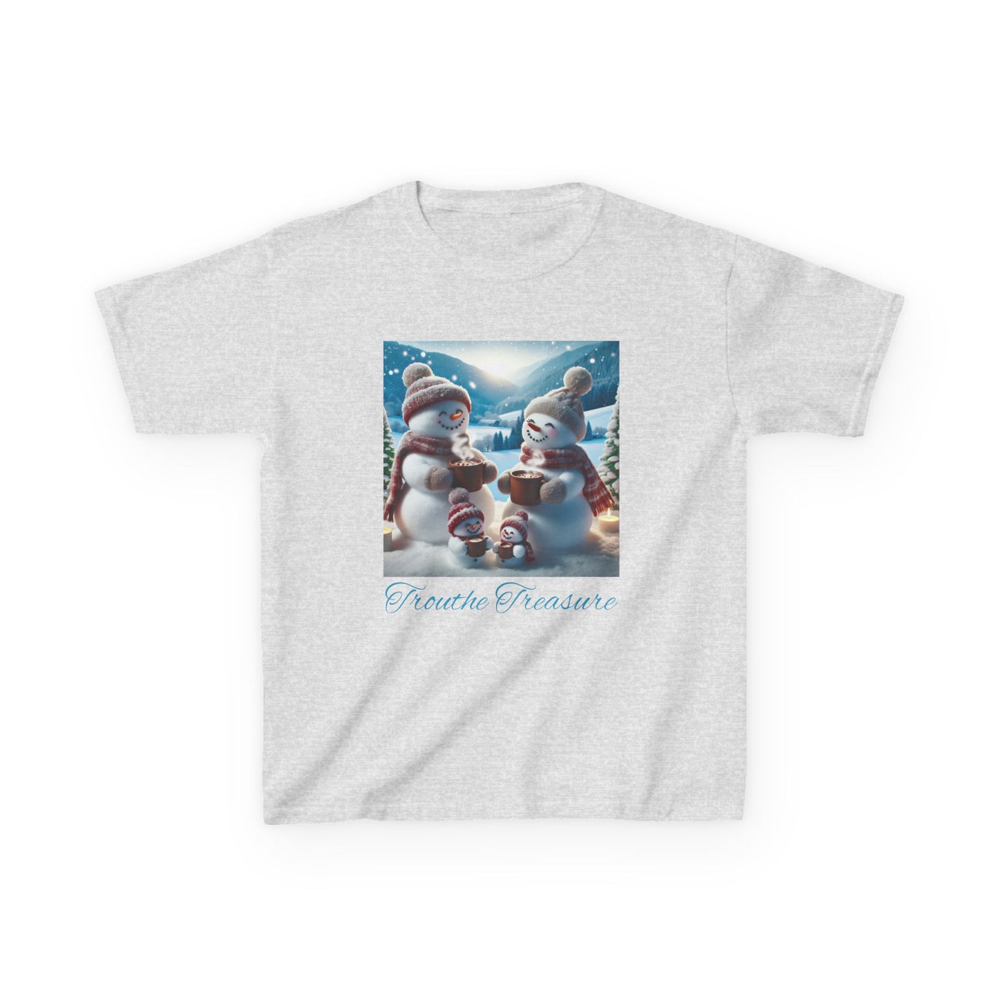 TT Snowman Family -  Kids Heavy Cotton™ Tee