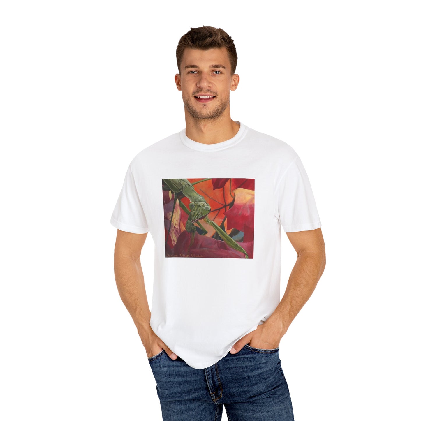 Praying mantis - Unisex Garment-Dyed T-shirt