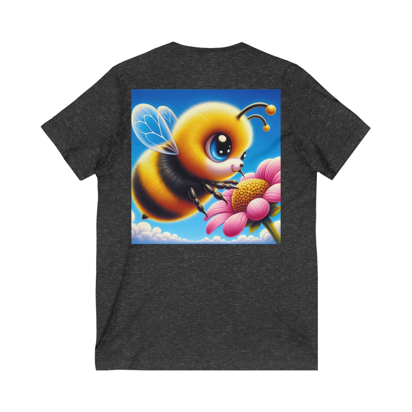 Cute Bee Graphic V-Neck Tee - Perfect for Nature Lovers